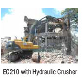 EC210 with Hydraulic Crusher